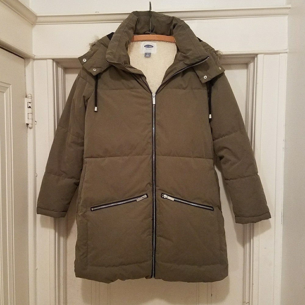 NWOT Long Hooded Parka